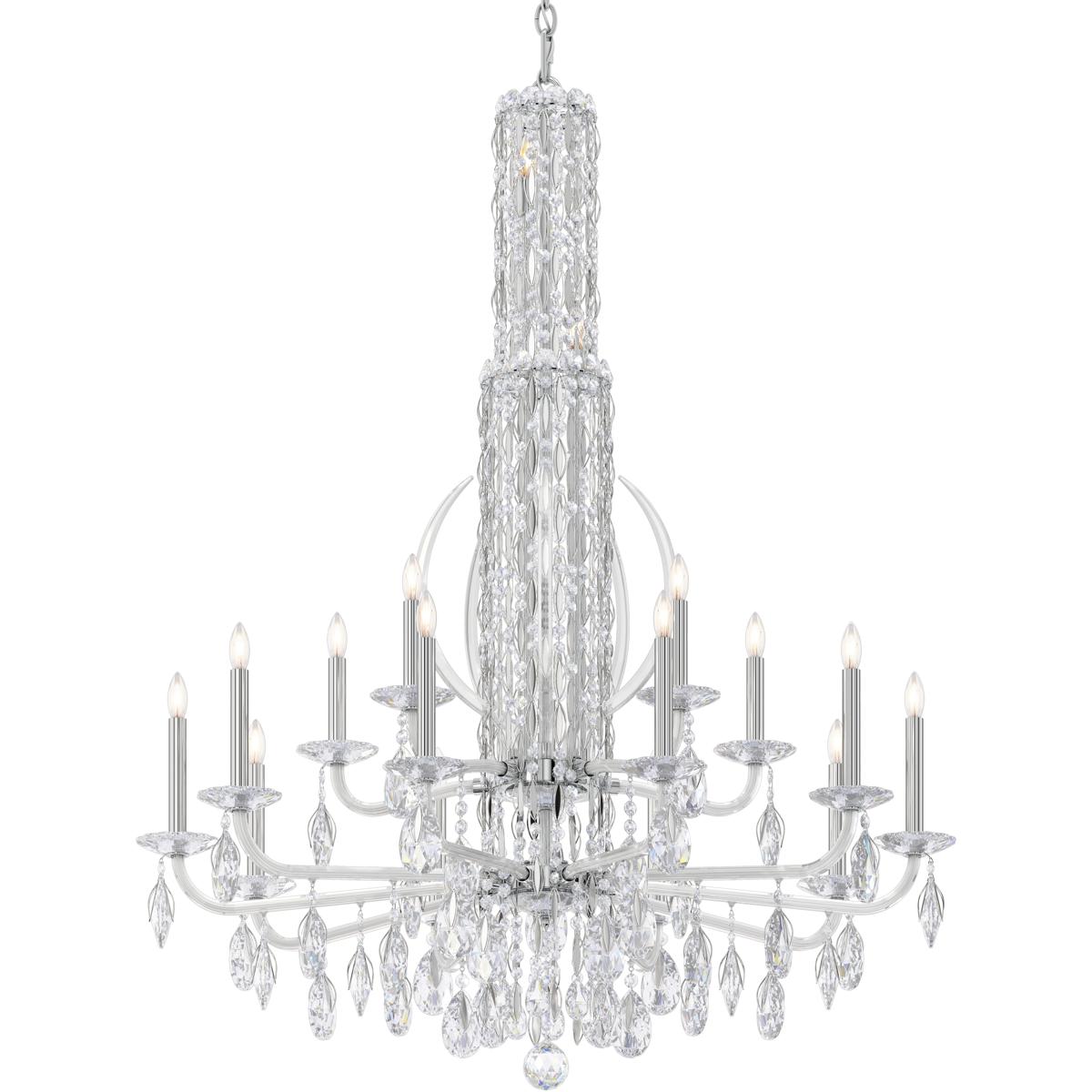 Schonbek RS8415N-401H Siena 17 Light 40.5 inch Polished Stainless Steel Chandelier Ceiling Light in Heritage
