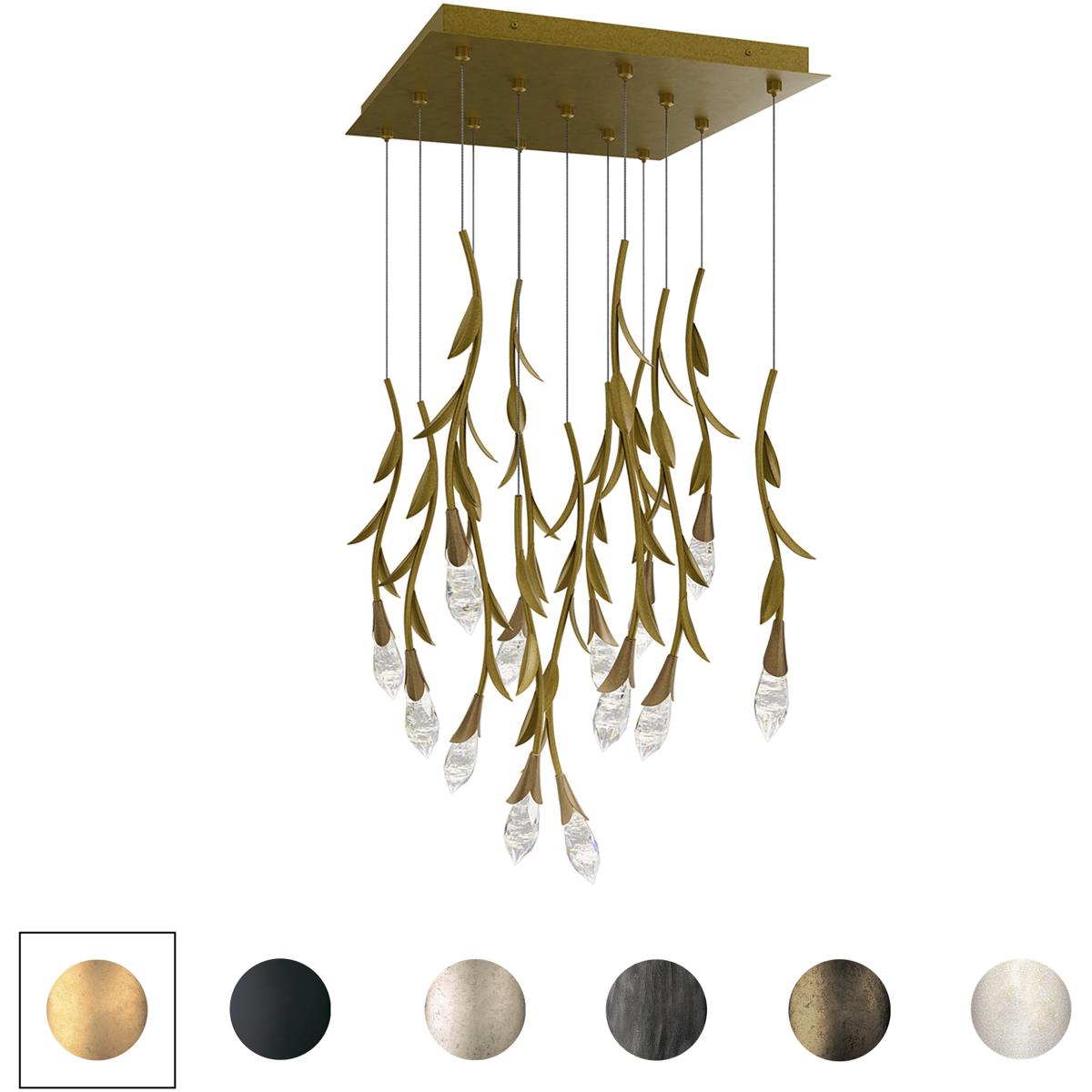 Schonbek S2413S-76OH Signature Secret Garden LED 20 inch Heirloom Bronze Multi-Light Pendant Ceiling Light
