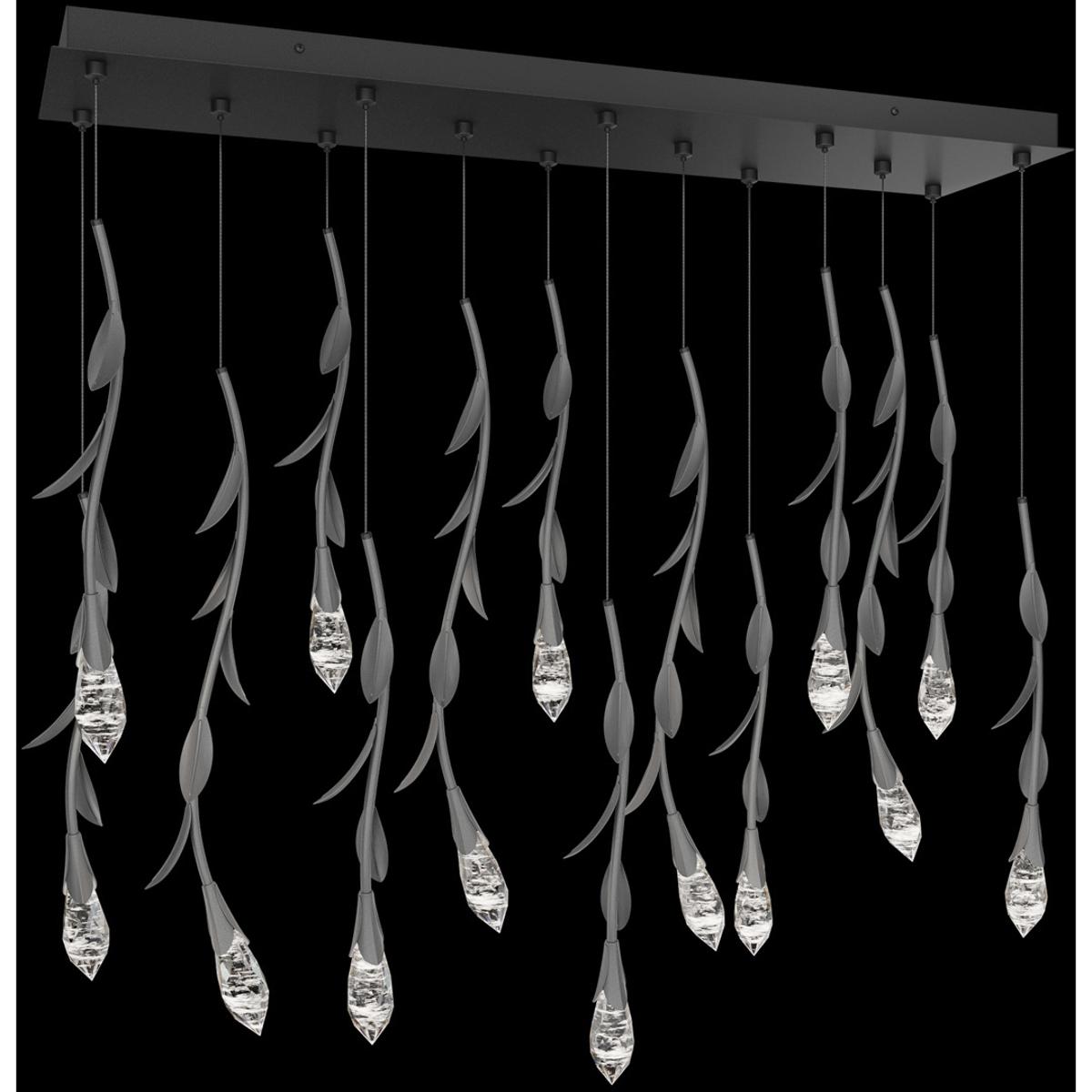 Schonbek S2414L-48OH Signature Secret Garden LED Antique Silver Multi-Light Pendant Ceiling Light