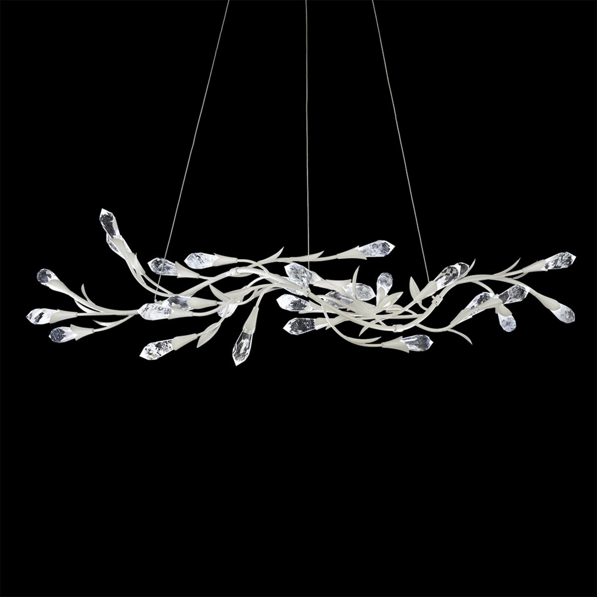 Schonbek S2456-32OH Signature Secret Garden LED 56.3 inch French Lace Linear Chandelier Ceiling Light