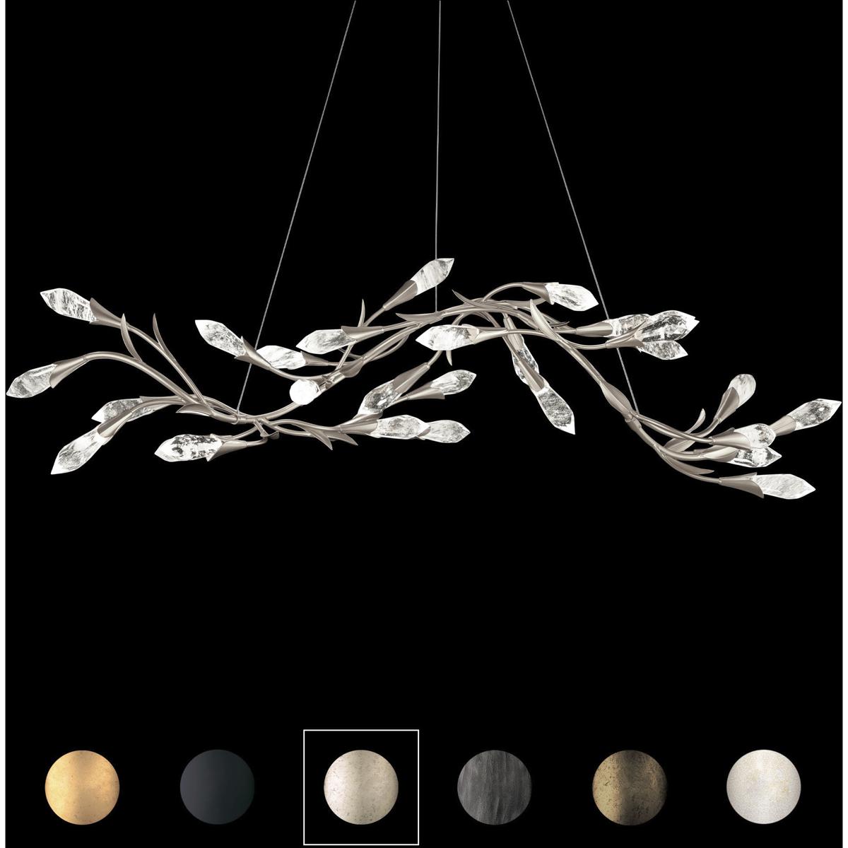 Schonbek S2456-76OH Signature Secret Garden LED 56.3 inch Heirloom Bronze Linear Chandelier Ceiling Light, Schonbek Signature