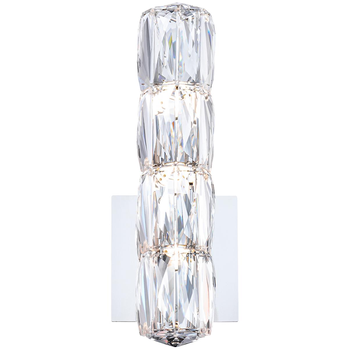Schonbek S2613-401R Signature Verve LED 3.9 inch Polished Stainless Steel ADA Wall Sconce Wall Light in Radiance, Schonbek Signature