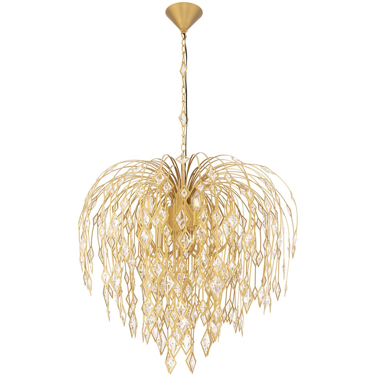 Schonbek S27536-700O Signature Laureline 6 Light 35.1 inch Aged Brass Chandelier Ceiling Light