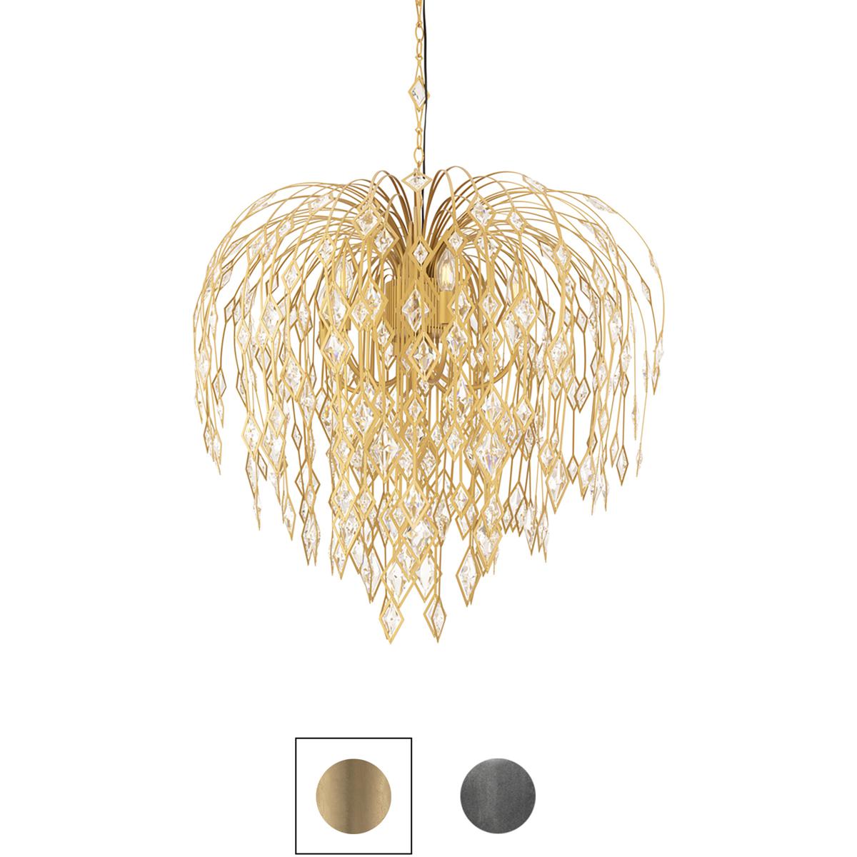 Schonbek S27536-717O Signature Laureline 6 Light 35.1 inch Antique Pewter Chandelier Ceiling Light