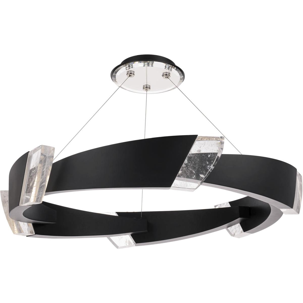 Schonbek S4844-18OH Signature Embrace LED 44.3 inch Black Pendant Ceiling Light, Schonbek Signature