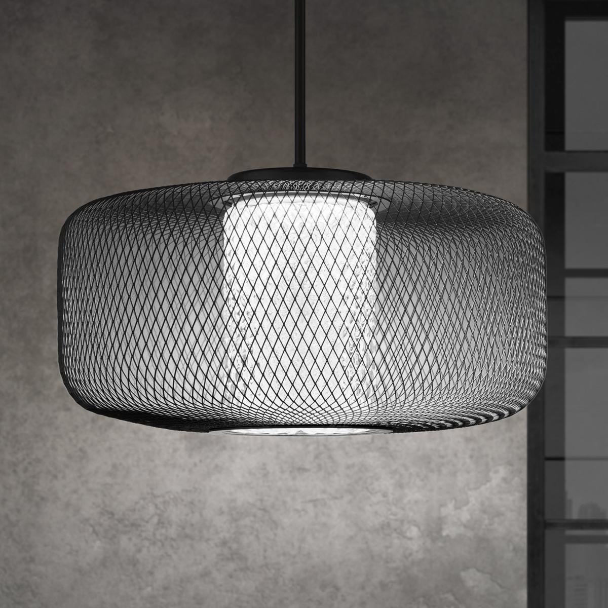 Schonbek S783218H Signature Kodo LED 318 inch Black Pendant Ceiling Light Schonbek Signature