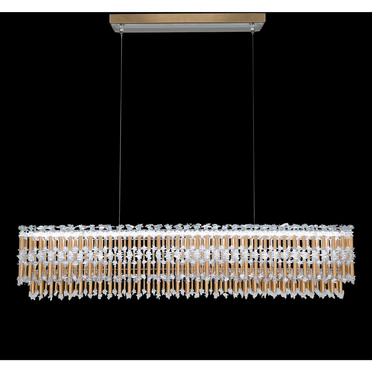 Schonbek S8148-22O Signature Tahitian LED 47.9 inch Heirloom Gold Linear Pendant Ceiling Light, Schonbek Signature