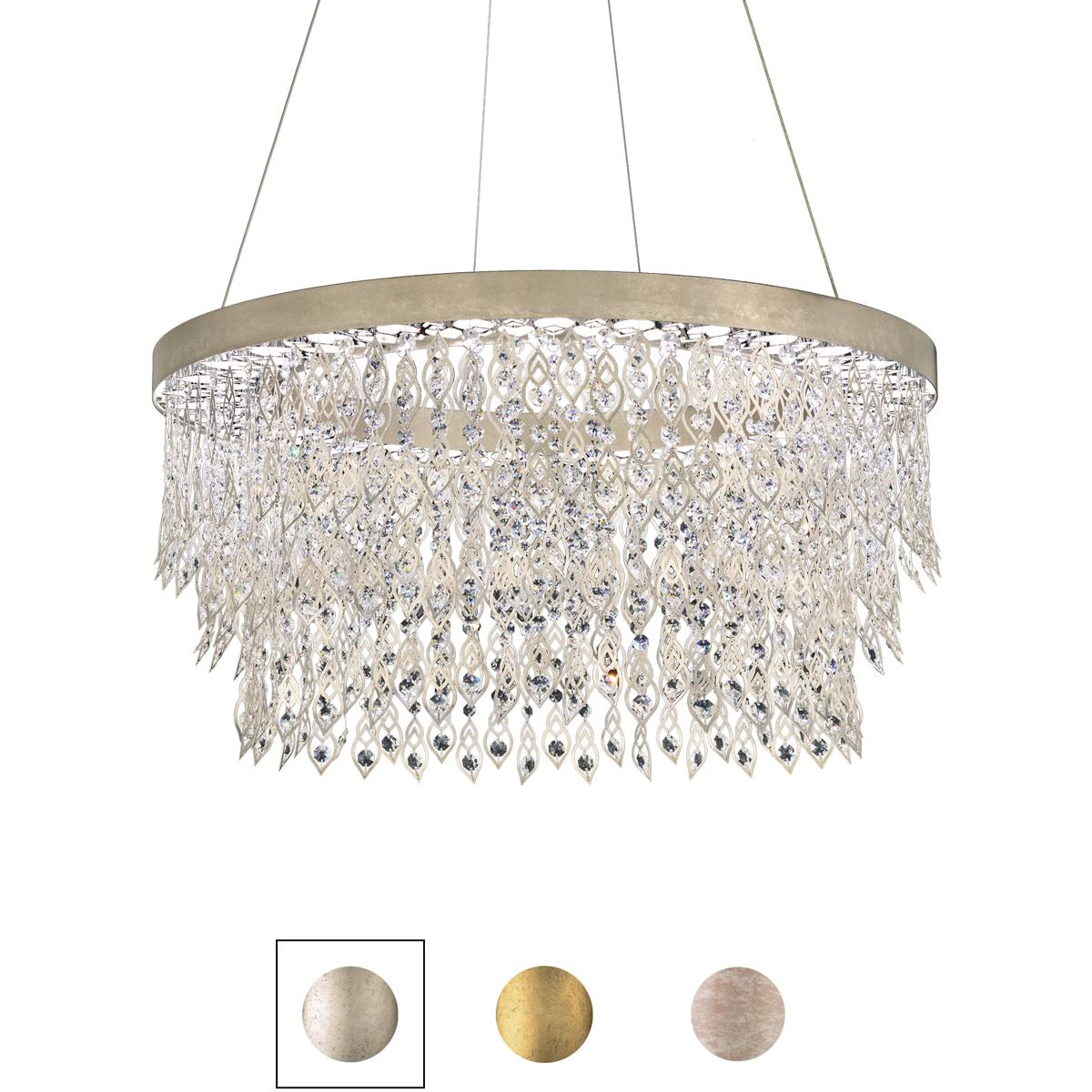 Schonbek S9118-82R Signature Pavona LED 36 inch Tourmaline Chandelier Ceiling Light