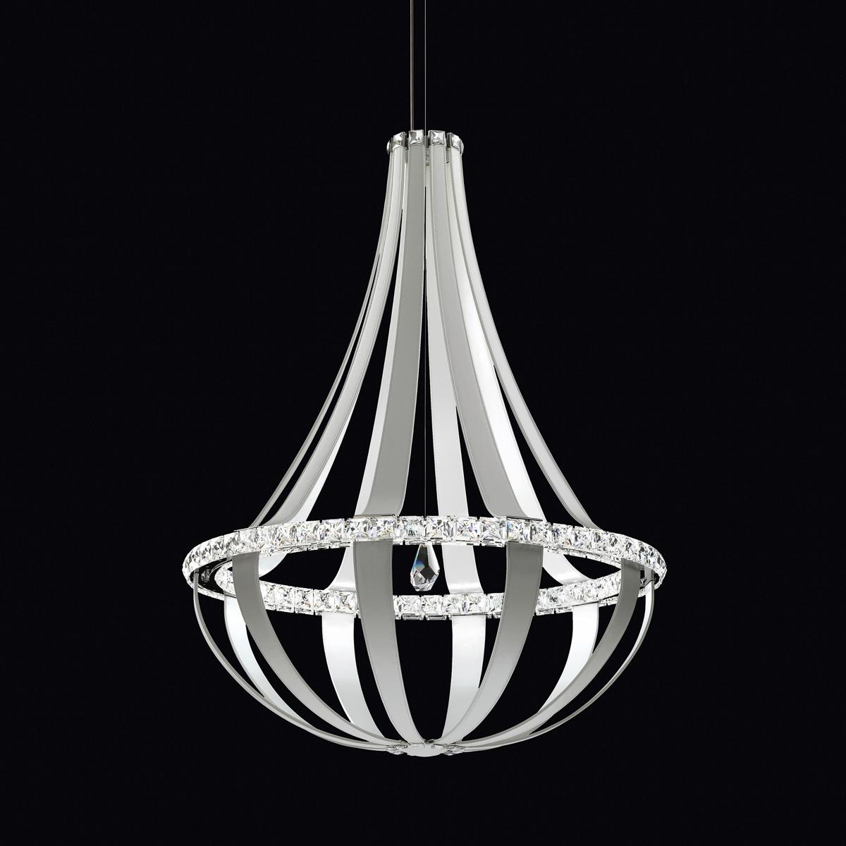 Schonbek SCE130DN-LW1R Crystal Empire LED LED White Pass Pendant Ceiling Light in Radiance