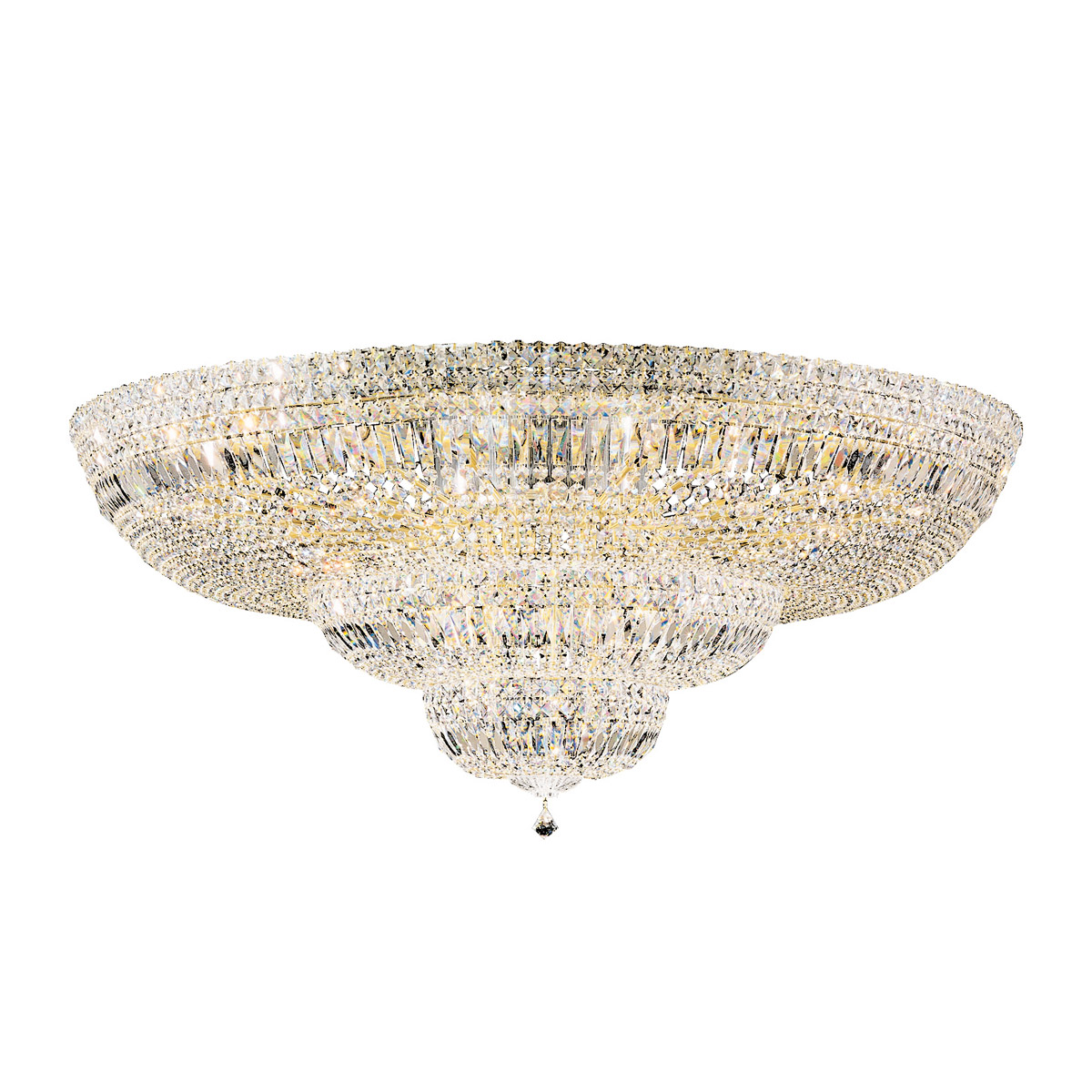 Schonbek 5897-211R Petit Crystal Deluxe 36 Light Aurelia Flush Mount Ceiling Light in Radiance
