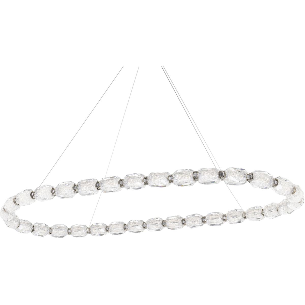 Schonbek SJ4354-701R Forever Seduction LED 25.5 inch Polished Nickel Pendant Ceiling Light, Oval