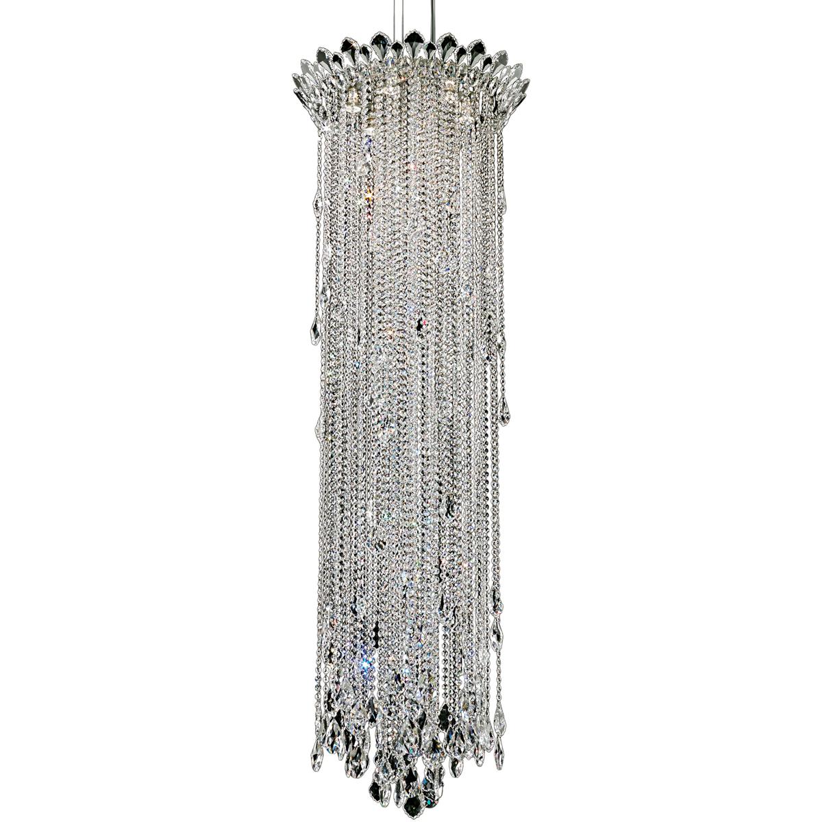Schonbek TR2413N-401R Trilliane Strands 6 Light Polished Stainless Steel Pendant Ceiling Light in Radiance