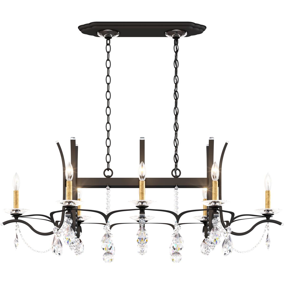 Schonbek VA8435N-51R Vesca 8 Light 24 inch Black Chandelier Ceiling Light in Radiance