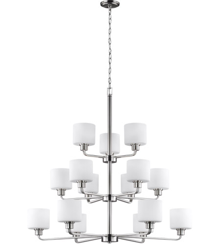Sea Gull 3128815-962 Canfield 15 Light 40 inch Brushed Nickel Chandelier Ceiling Light