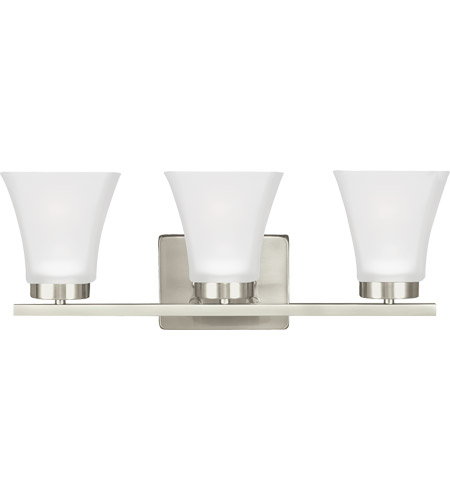 Sea Gull 4411603BLE-962 Bayfield 3 Light 20 inch Brushed Nickel Wall Bath Fixture Wall Light in Fluorescent
