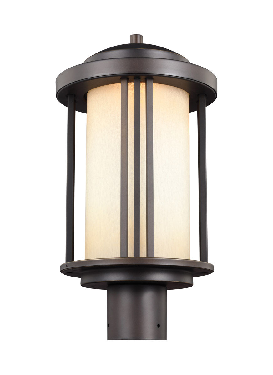 Sea Gull 8247991S-71 Crowell LED 17 inch Antique Bronze Outdoor Post Lantern
