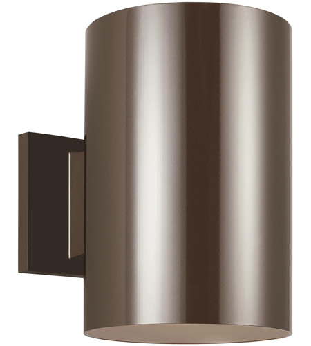 Sea Gull 8313997S-10 Cylinders LED 9 inch Bronze Outdoor Wall Lantern