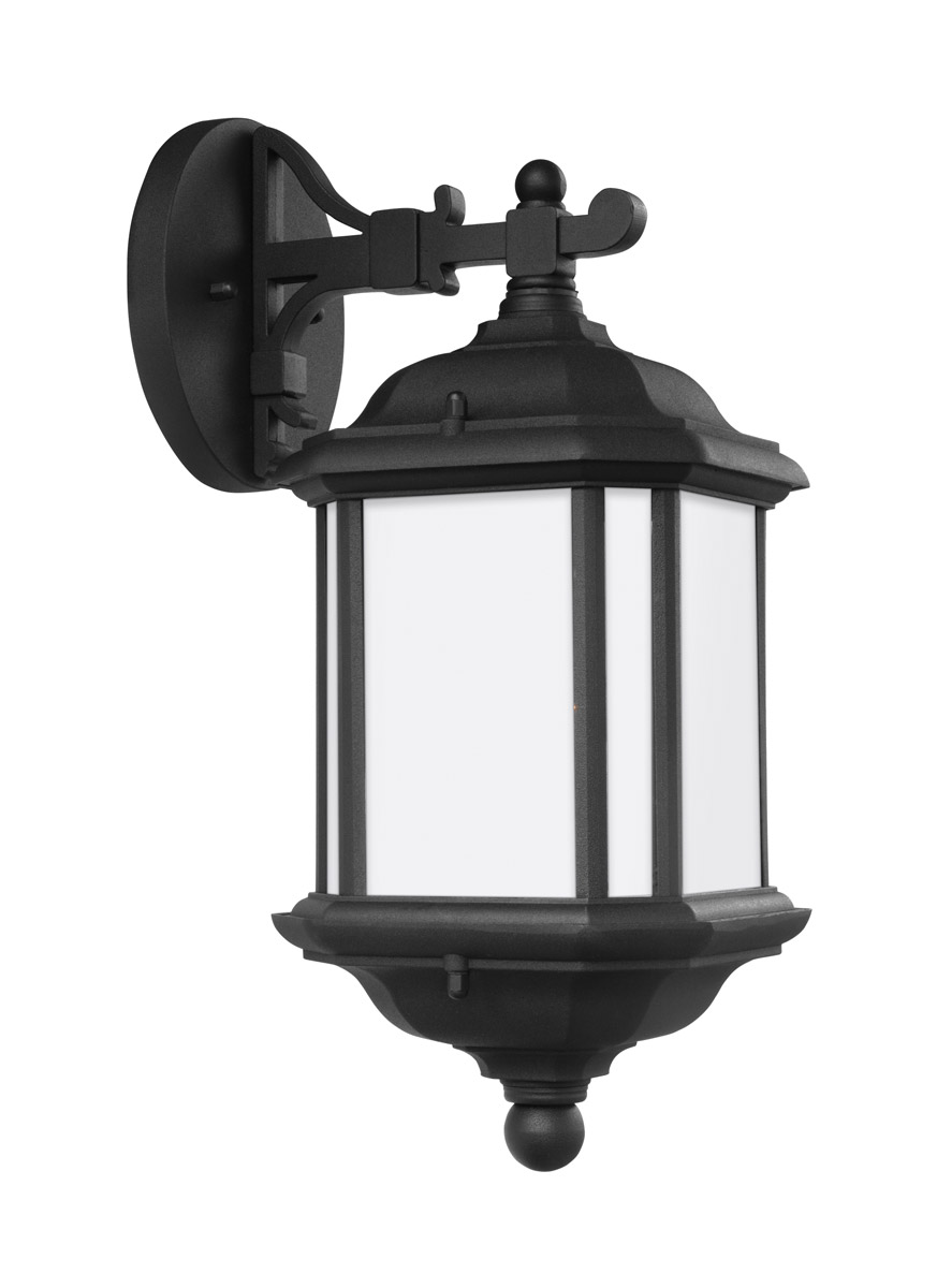 84530-12 Black Sea Gull Lighting Kent 1 Light Outdoor Wall Lantern 