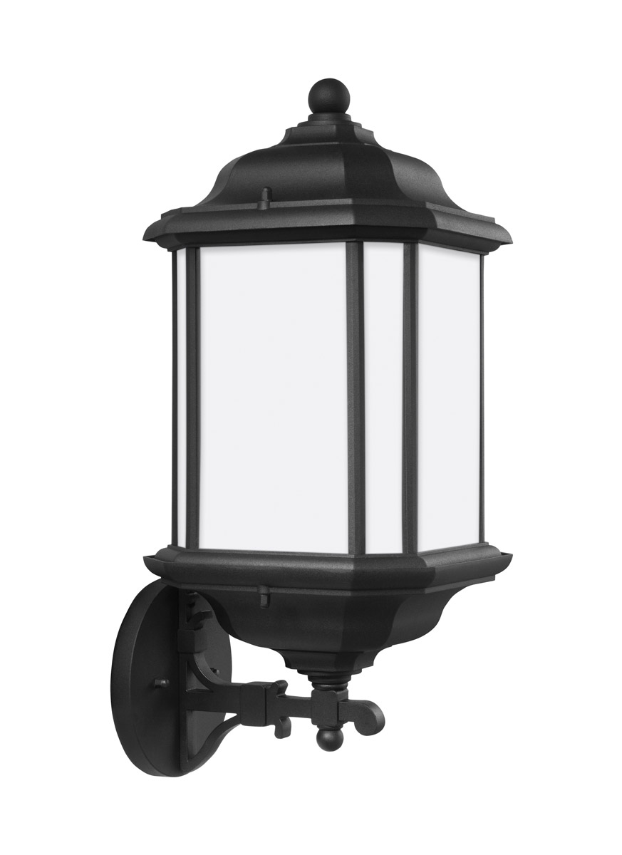 Sea Gull 84532-12 Kent 1 Light 19 inch Black Outdoor Wall Lantern
