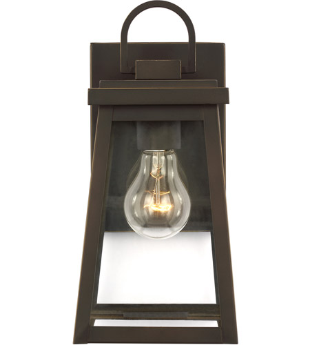 Sea Gull 8548401-71 Founders 1 Light 12 inch Antique Bronze Outdoor Wall Lantern
