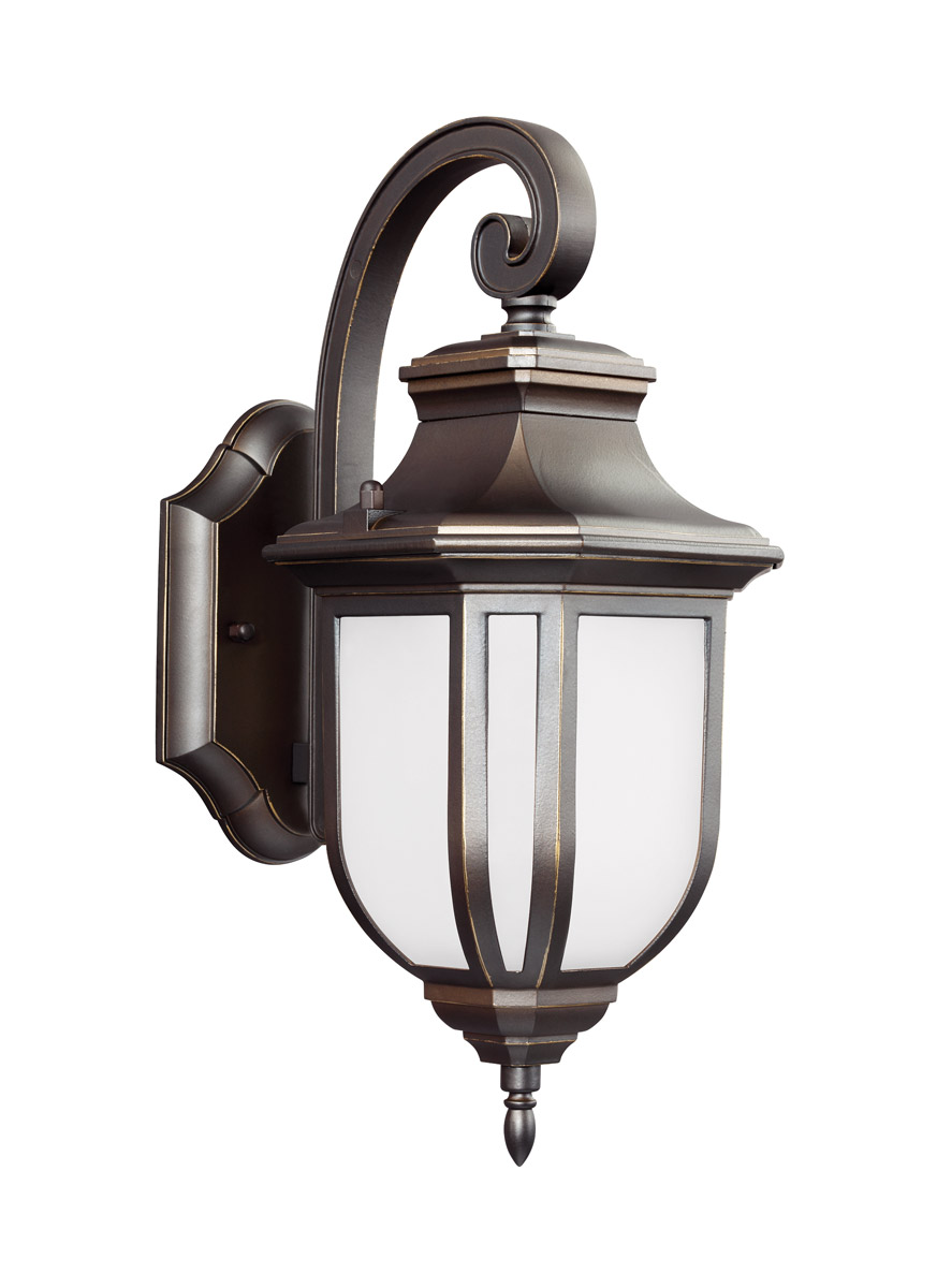 Sea Gull 8636391S-71 Childress LED 15 inch Antique Bronze Outdoor Wall Lantern