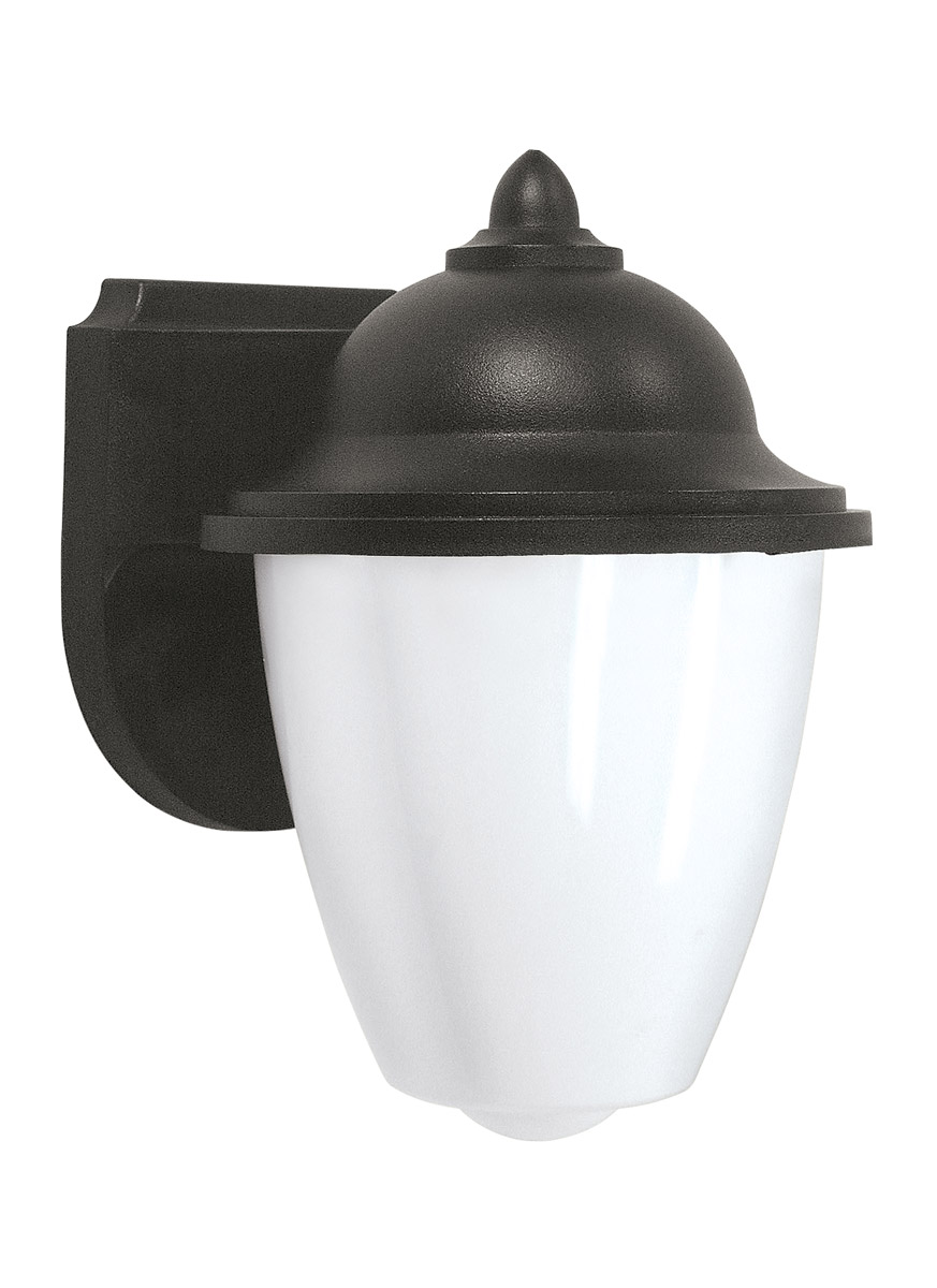 Sea Gull 89018EN-12 Lormont 1 Light 9 inch Black Outdoor Wall Lantern