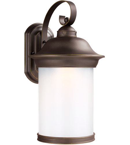 Sea Gull 8919391S-71 Hermitage LED 20 inch Antique Bronze Outdoor Wall Lantern in Not Darksky Compliant