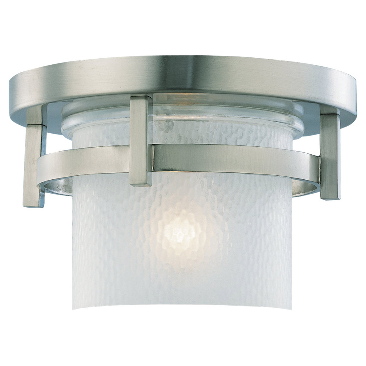 Sea Gull Lighting Eternity 1 Light Outdoor Ceiling Fixture in Brushed Nickel 89515BL-962
