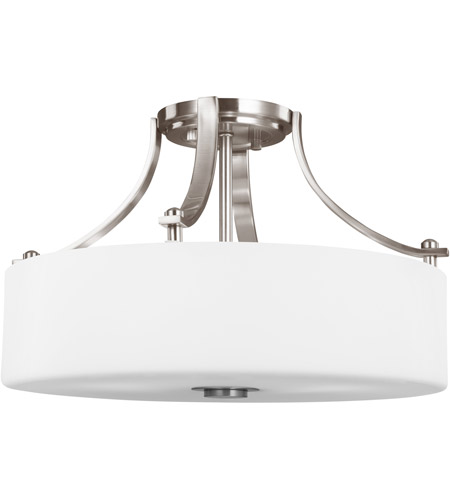 Sea Gull SF258BS Sunset Drive 16 inch Brushed Steel Semi-Flush Mount Ceiling Light photo