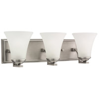 Sea Gull 44376BLE-965 Somerton 3 Light 22 inch Antique Brushed Nickel Bath Vanity Wall Light in Satin Etched Glass, Fluorescent photo thumbnail