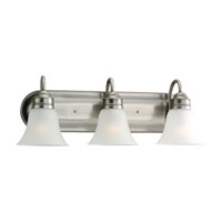 Sea Gull 49852BLE-965 Gladstone 3 Light 24 inch Antique Brushed Nickel Bath Vanity Wall Light in Satin Etched Glass thumb