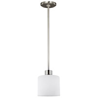 Sea Gull 6128801-962 Canfield 1 Light 6 inch Brushed Nickel Mini-Pendant Ceiling Light thumb