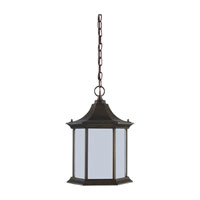 Sea Gull 69136BLE-08 Ardsley Court 1 Light 8 inch Textured Rust Patina Outdoor Pendant in No Photocell thumb
