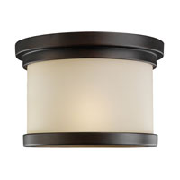 Sea Gull 78660-814 Winnetka 1 Light 10 inch Misted Bronze Outdoor Ceiling Fixture in Cafe Tint Glass photo thumbnail