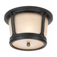 Sea Gull Lighting Cape May 1 Light Outdoor Fluorescent Ceiling in Burled Iron 79340BL-780 thumb