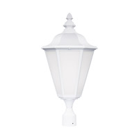 Sea Gull 8231BL-15 Brentwood 1 Light 26 inch White Outdoor Post Lantern in Fluorescent thumb