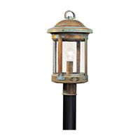 Sea Gull Lighting HSS CO-OP 1 Light Outdoor Post Lantern in Aged Brass 8241-28 thumb