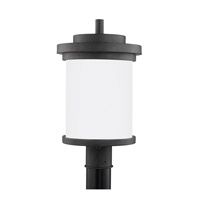 Sea Gull 82660EN-185 Winnetka Outdoor 1 Light 18 inch Forged Iron Outdoor Post Lantern thumb