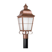 Sea Gull Lighting Chatham 1 Light Outdoor Post Lantern in Weathered Copper 82973PBLE-44 thumb