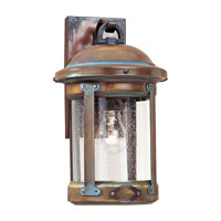 Sea Gull Lighting HSS CO-OP 1 Light Outdoor Wall Lantern in Aged Brass 8440-28 thumb