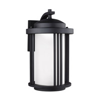 Sea Gull 8747991S-12 Crowell LED 15 inch Black Outdoor Wall Lantern in Not Darksky Compliant thumb