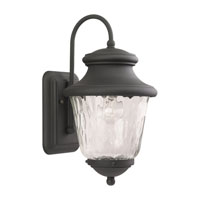 Sea Gull Lighting Brookfield 1 Light Outdoor Wall Lantern in Black 88185-12 thumb