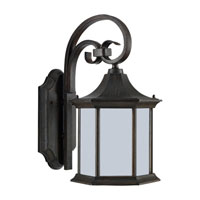 Sea Gull Lighting Ardsley Court 1 Light Outdoor Wall Lantern in Textured Rust Patina 89137PBLE-08 thumb