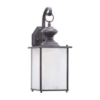 Sea Gull 89382BLE-08 Jamestowne 1 Light 17 inch Textured Rust Patina Outdoor Wall Lantern in No Photocell, Energy Efficient thumb