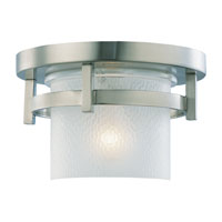 Sea Gull Lighting Eternity 1 Light Outdoor Ceiling Fixture in Brushed Nickel 89515BL-962 thumb