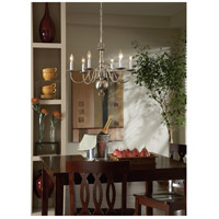 Sea Gull 3411-962 Traditional 6 Light 24 inch Brushed Nickel Chandelier Ceiling Light TRADITIONAL_DINING_INDOOR.jpg thumb