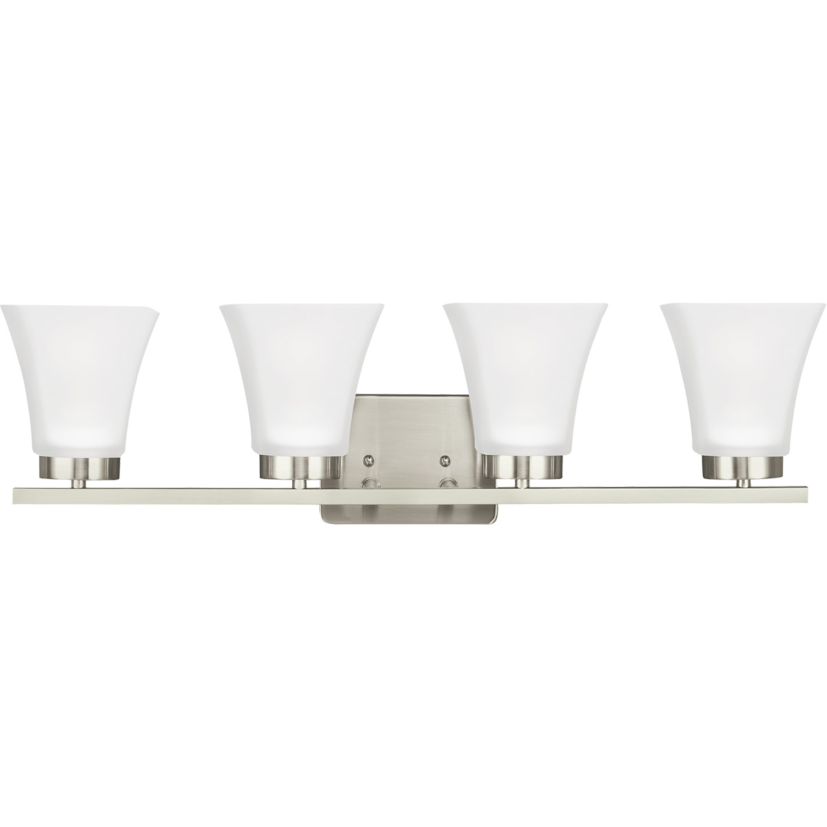 Generation Lighting 4411604-962 Bayfield 4 Light 27.5 inch Brushed Nickel Wall Bath Fixture Wall Light