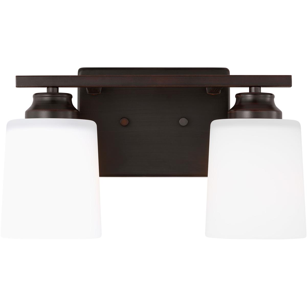 Generation Lighting 4420902-710 Vinton 2 Light 13.13 inch Bronze Wall Bath Fixture Wall Light in Incandescent