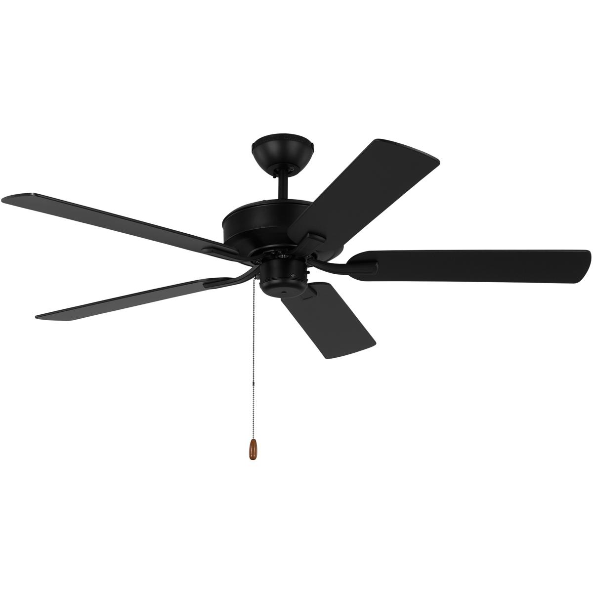 Generation Lighting 5LD52MBK Linden 52 52 inch Midnight Black Ceiling Fan