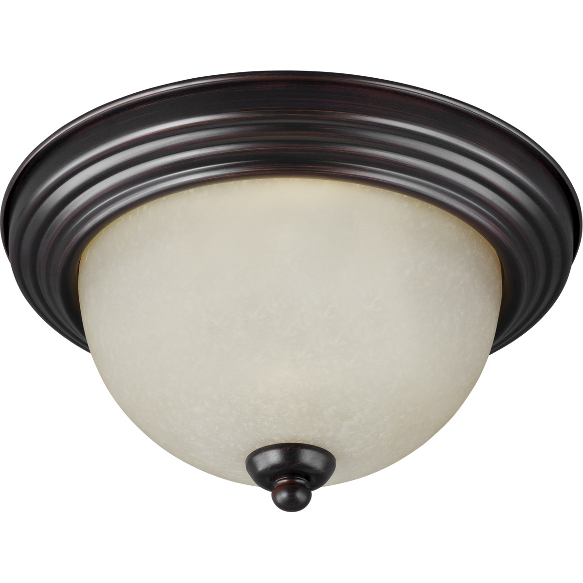 Generation Lighting 77065-710 Geary 3 Light 14.5 inch Bronze Flush Mount Ceiling Light